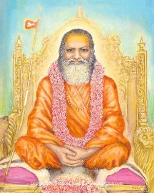 Guru Dev Acharya by Frances Knight - VedicArt108.com