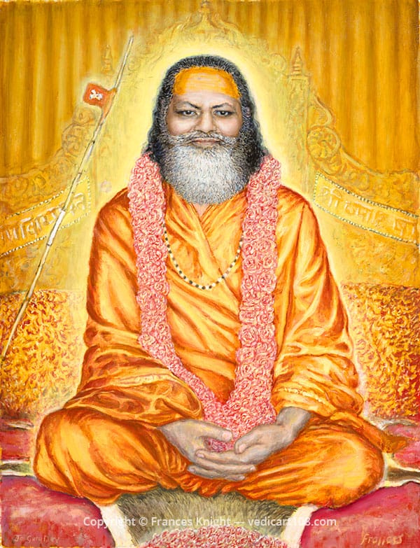 Golden Guru Dev by Frances Knight - VedicArt108.com