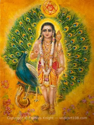 Kartikeya by Frances Knight - VedicArt108.com